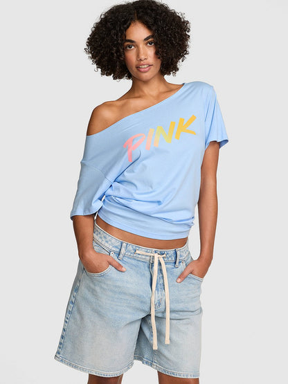 Campus Cotton™ Off-The-Shoulder Tee