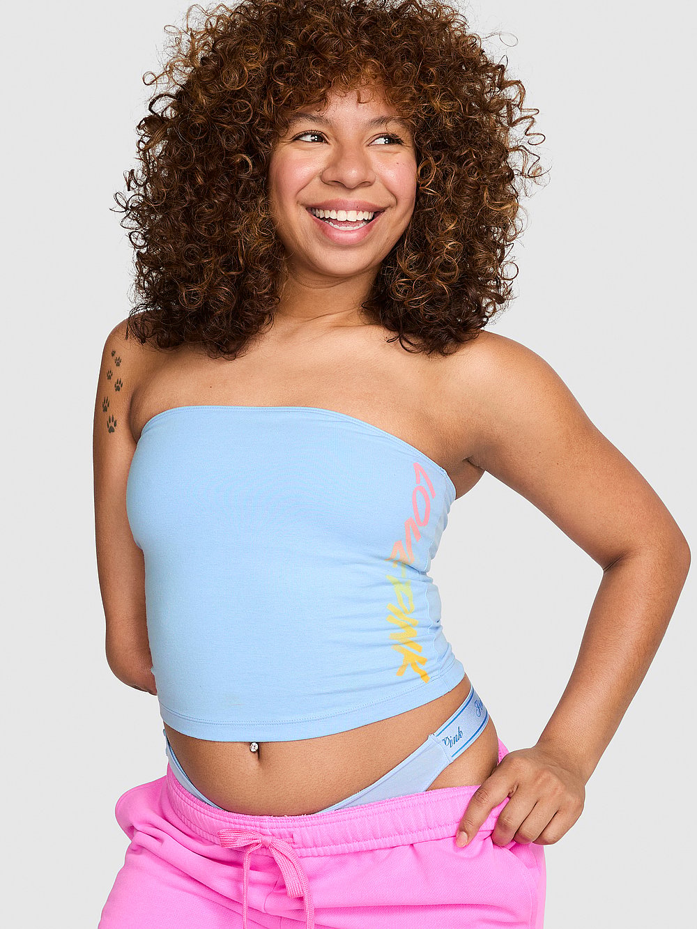 All-Day Cotton™ Side-Ruched Tube Top