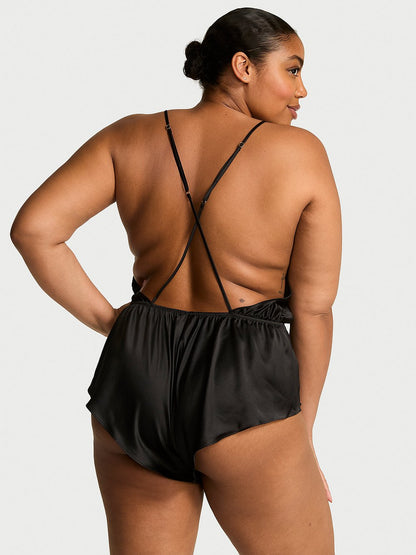 Satin Flutter Romper