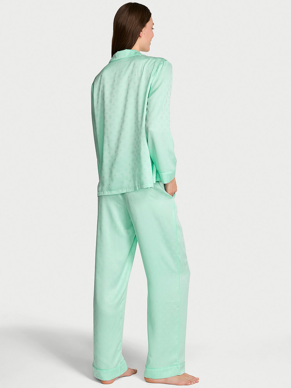 Signature Satin Long Pajama Set