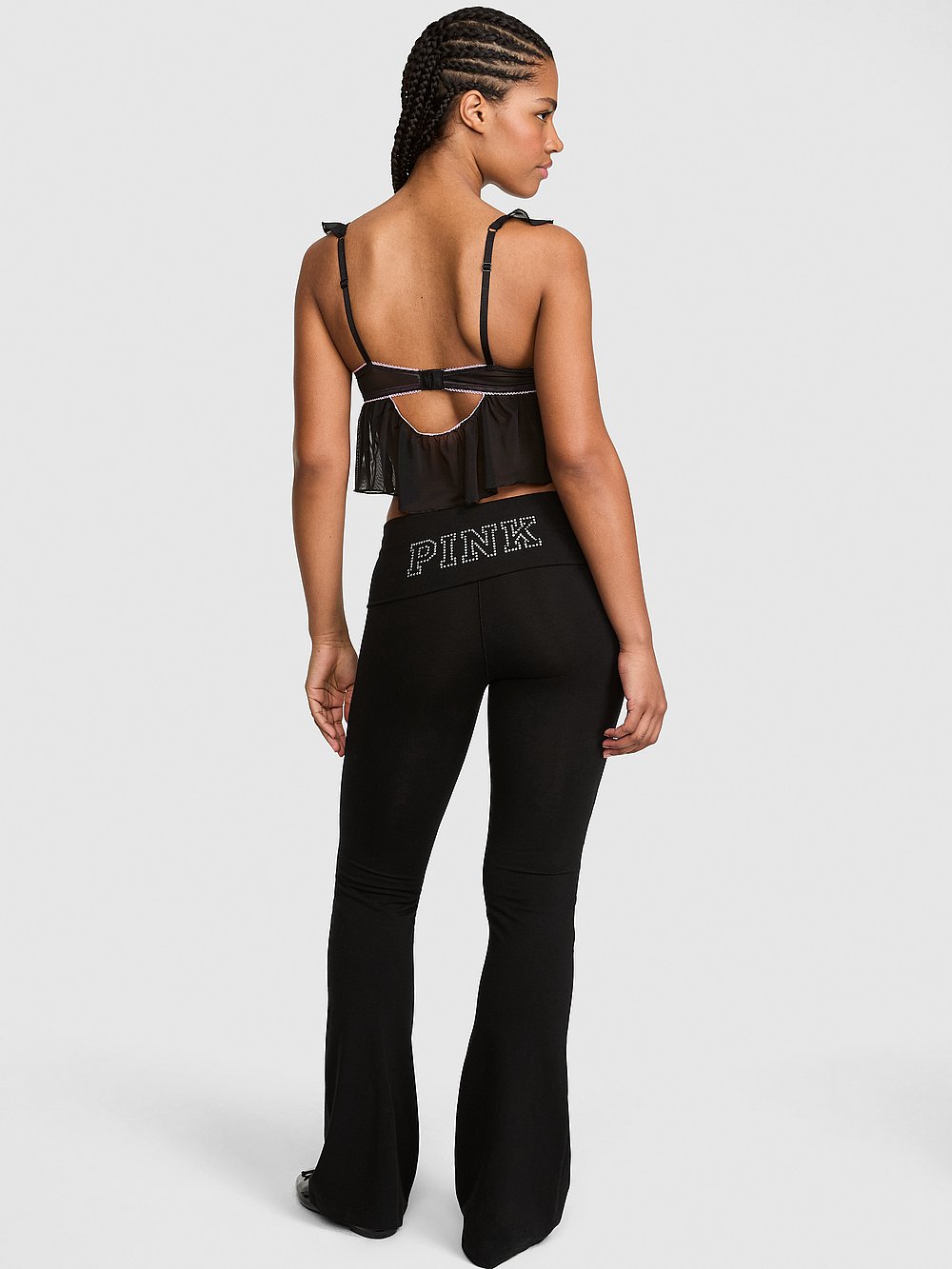 All-Day Cotton™ Foldover Flare Leggings