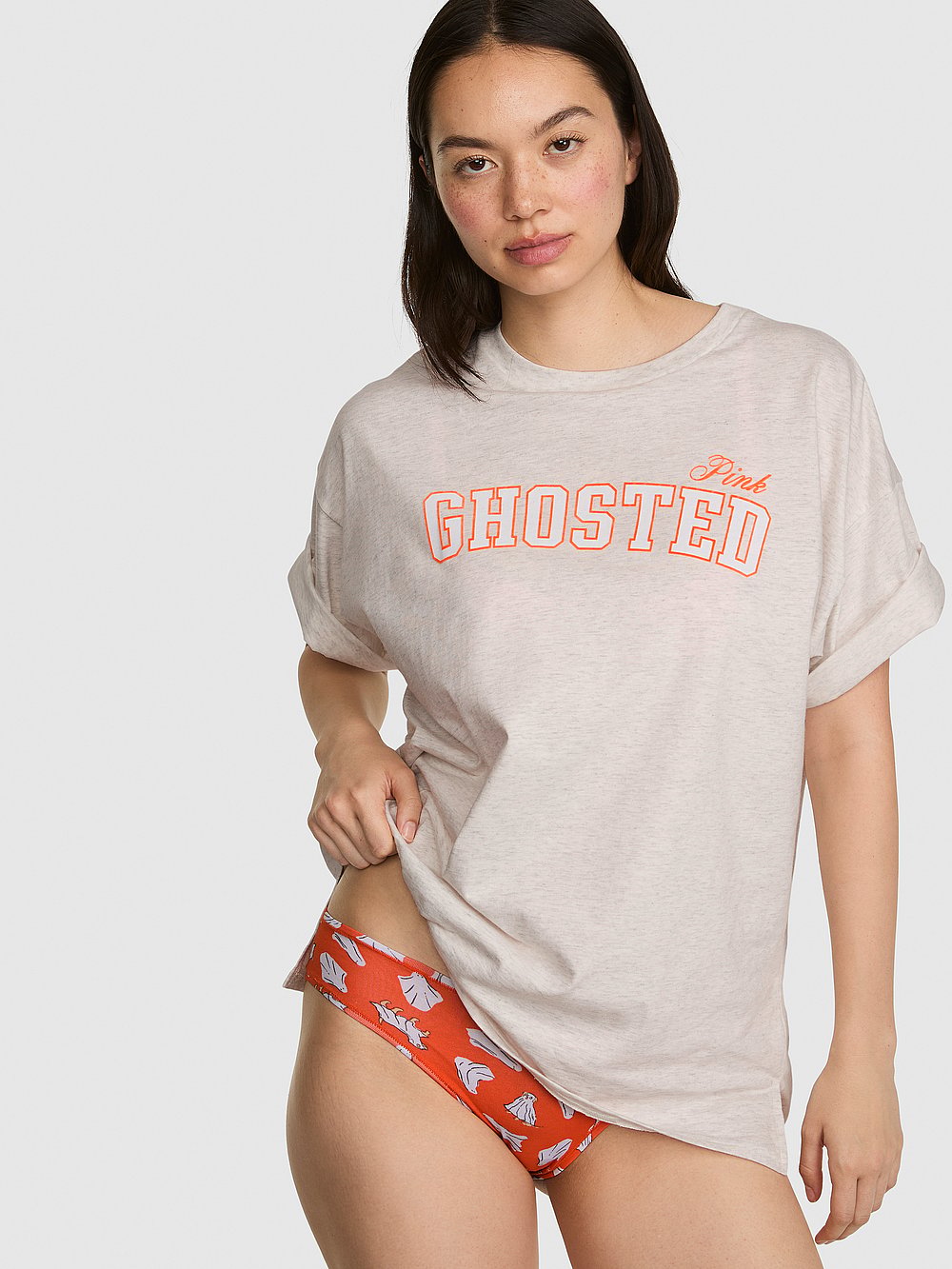 Cotton Side-Slit Tee & Panty Set