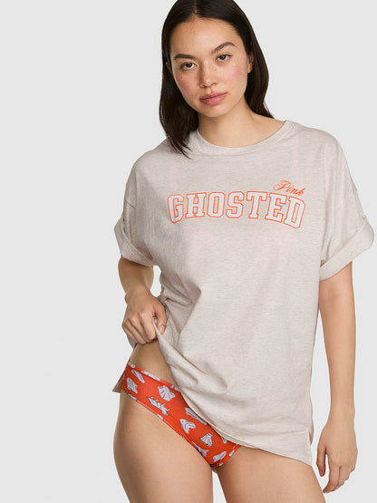 Cotton Side-Slit Tee & Panty Set