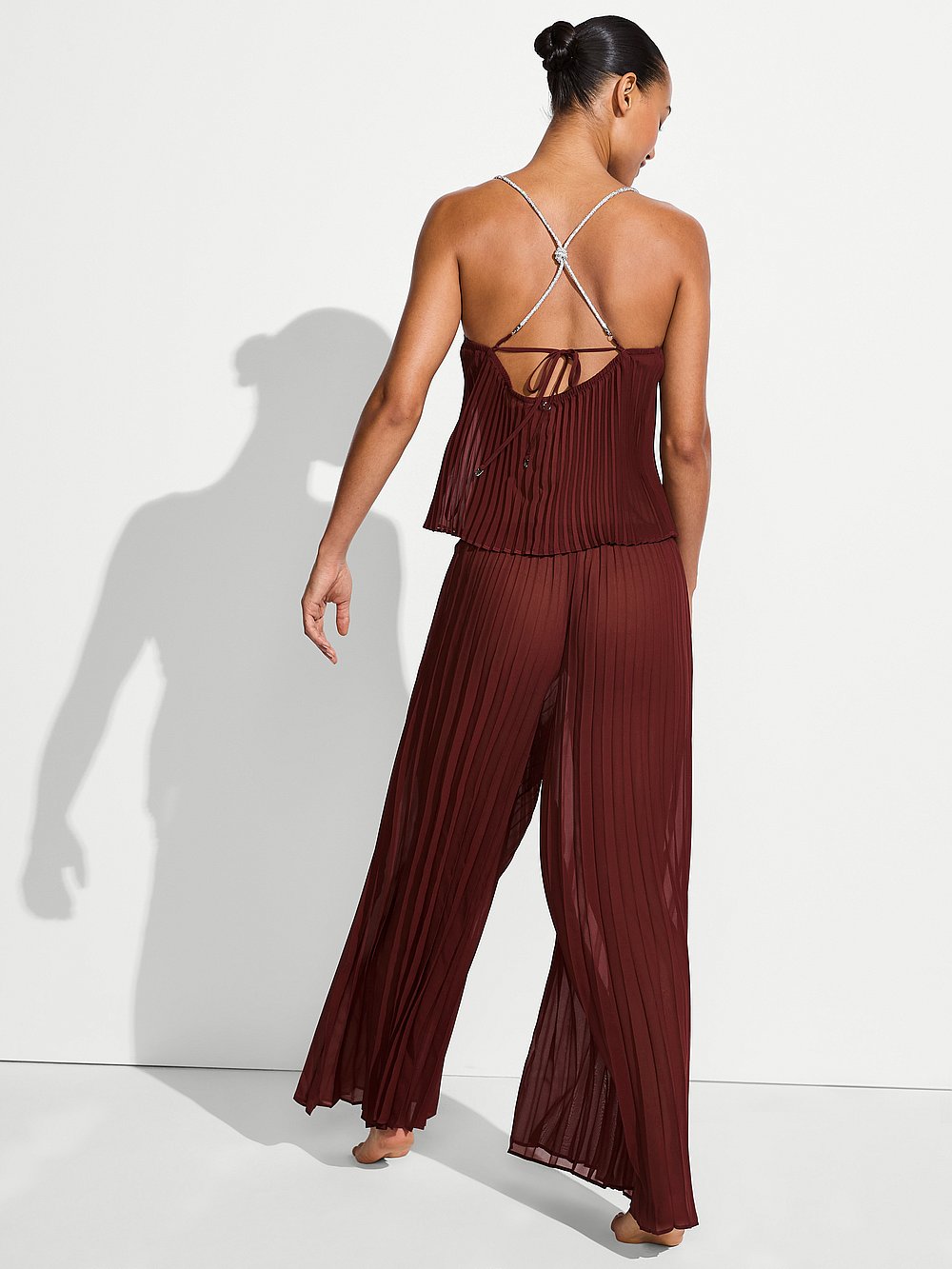 Beachwear Pleated Chiffon Pants