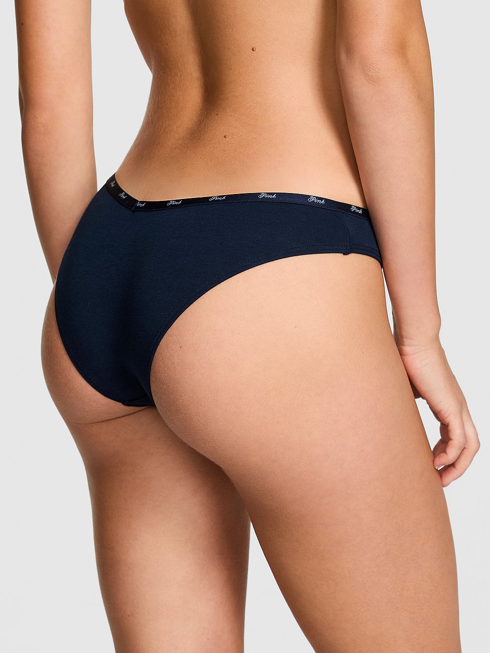Logo Cotton Tanga Panty