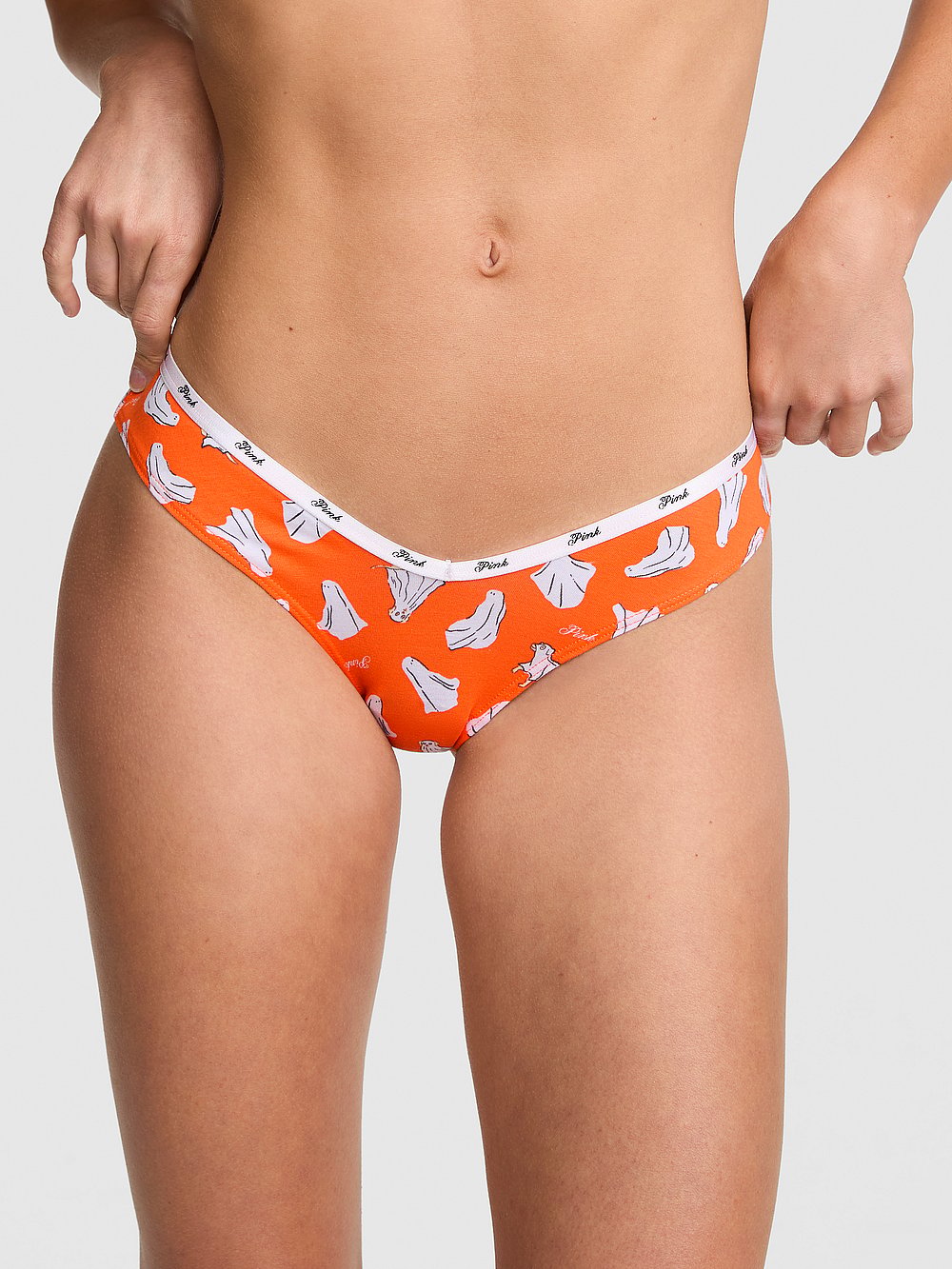 Logo Cotton Tanga Panty