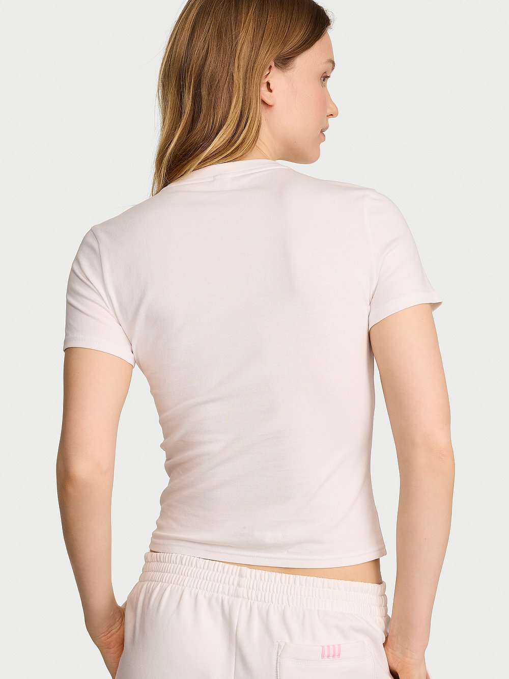 Stretch Cotton Fitted Tee