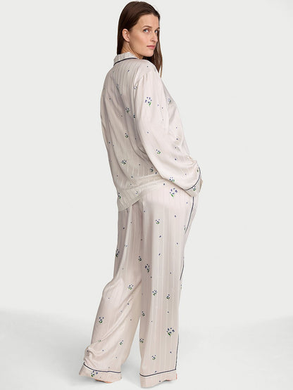 Signature Satin Long Pajama Set
