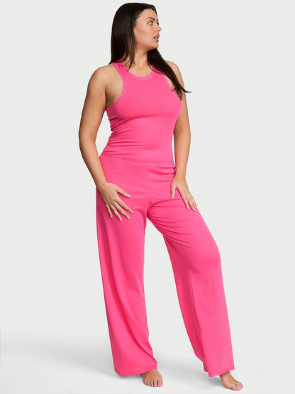 Cotton Shadow Stripe Tank & Pants Set