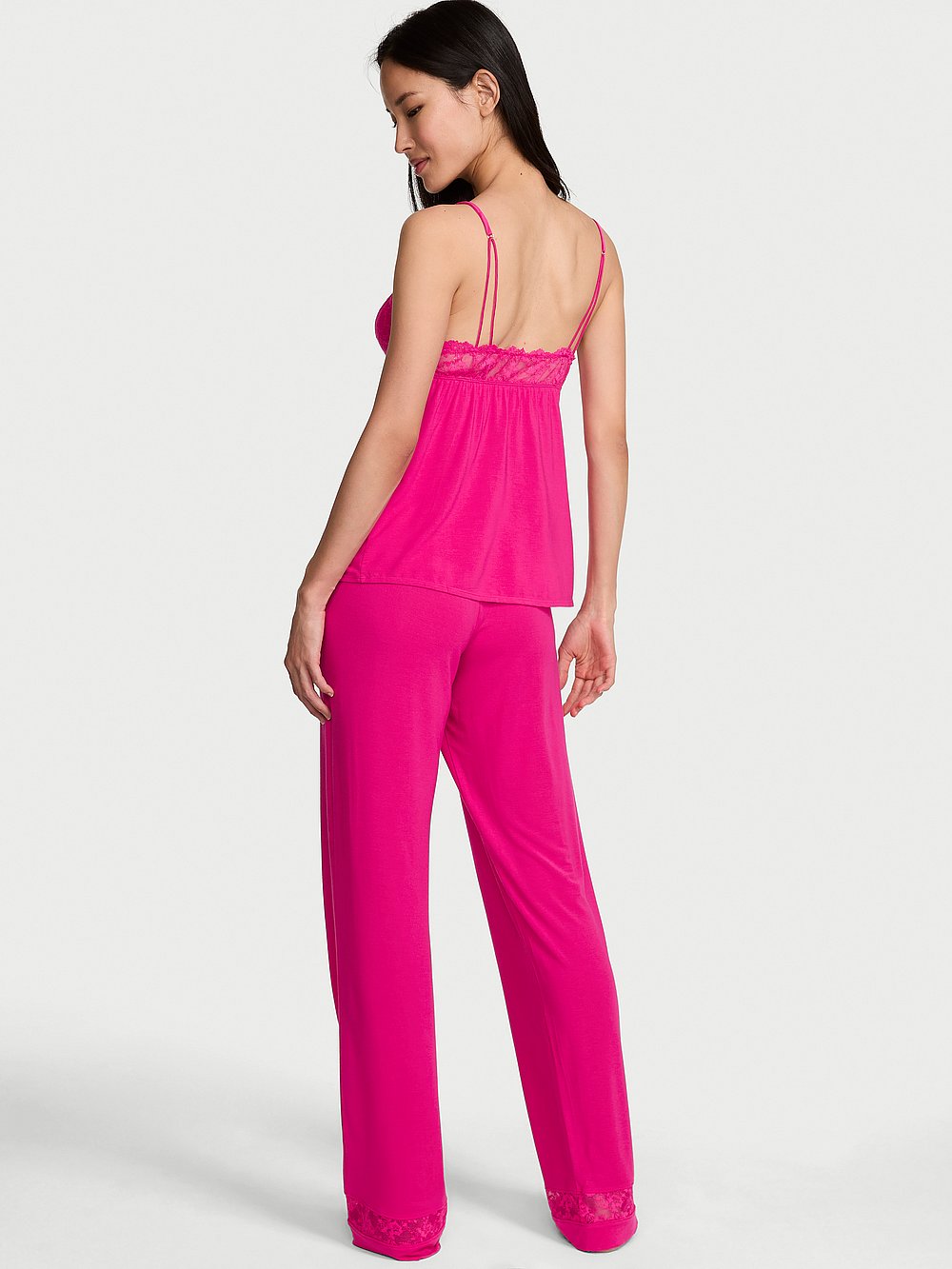 SoSoft™ Modal Lace-Trim Cami & Pants Set