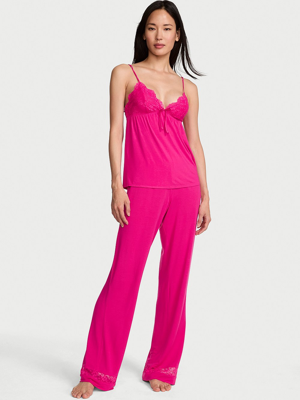 SoSoft™ Modal Lace-Trim Cami & Pants Set