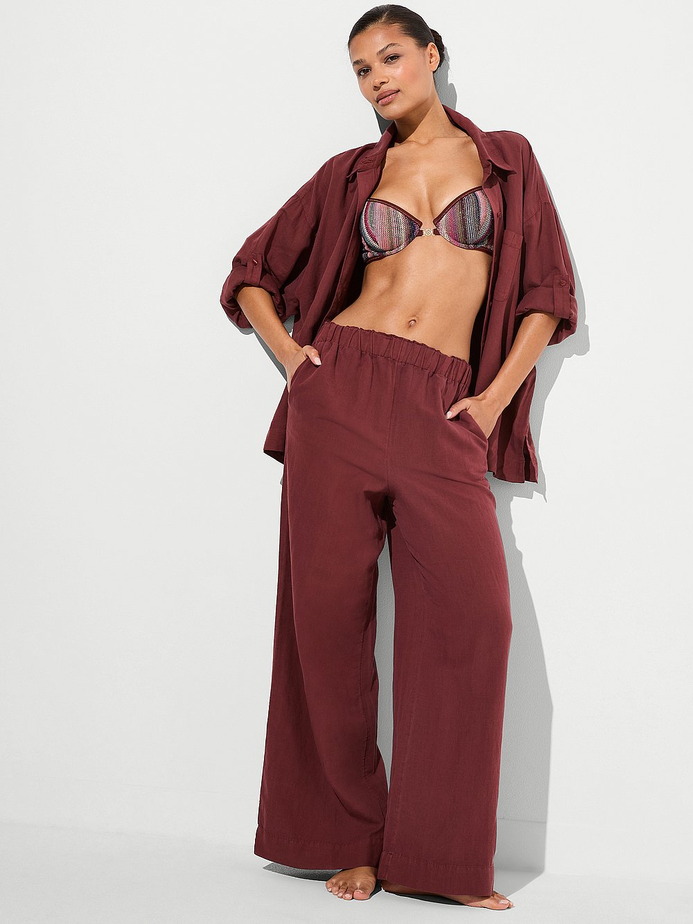 Beachwear Linen Pants