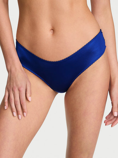 Denim Mesh Ruffled Cheeky Panty