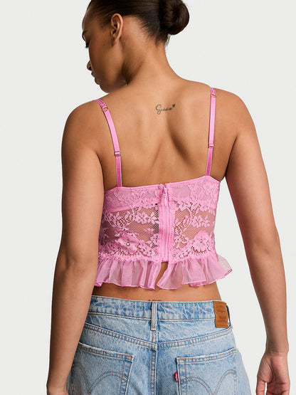 Dare to Dream Lace Ruffle Bra Top