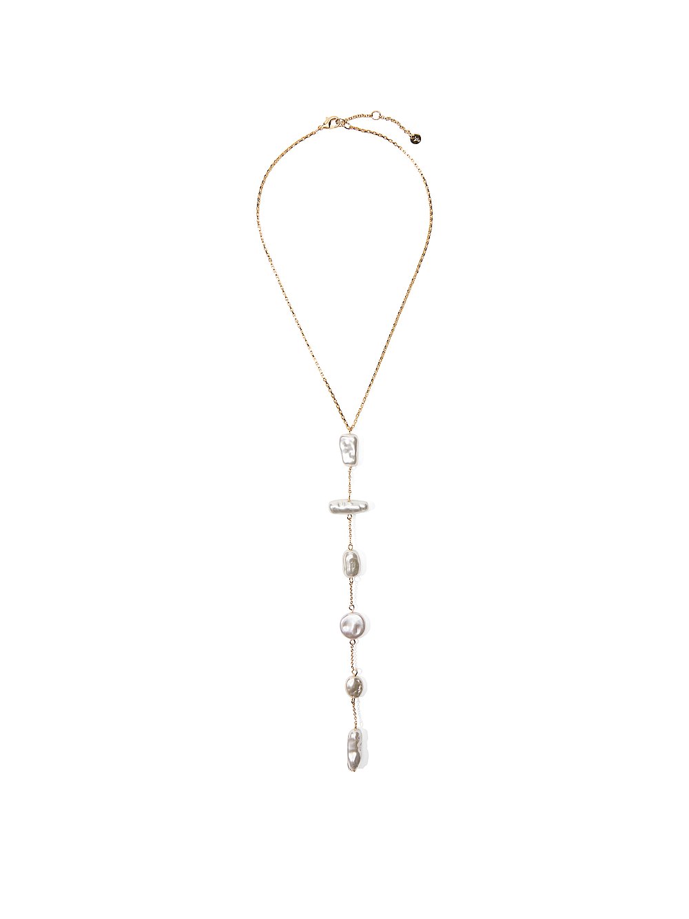 Faux Pearl Drop Necklace