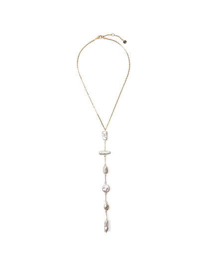 Faux Pearl Drop Necklace