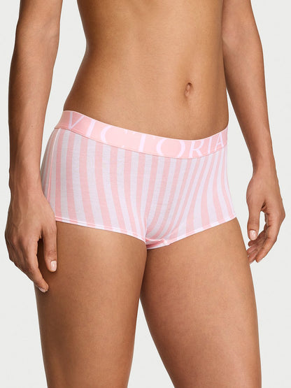 Exploded Logo Cotton Boyshort Panty