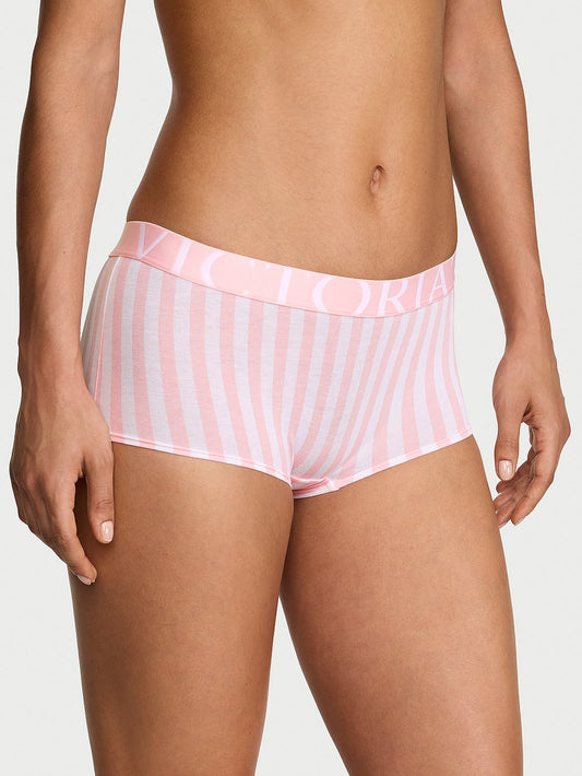 Exploded Logo Cotton Boyshort Panty