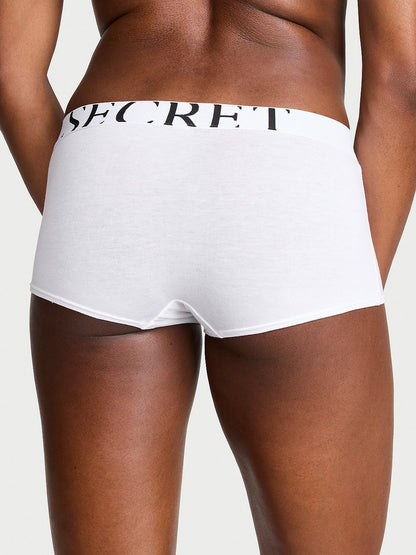 Exploded Logo Cotton Boyshort Panty