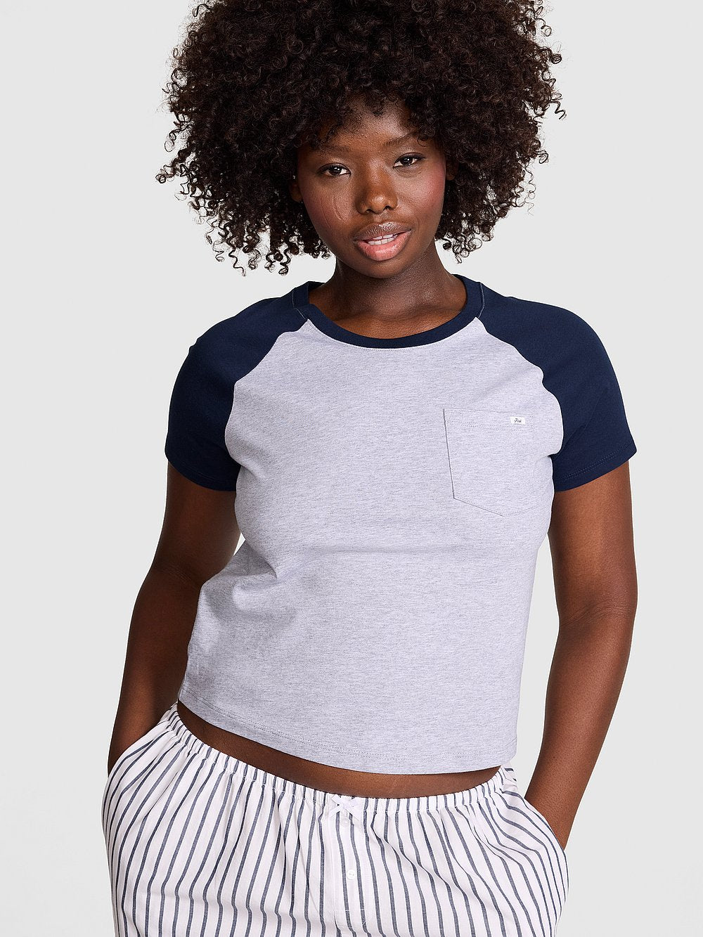Cotton Raglan Sleep Tee