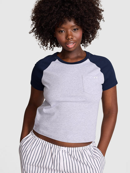 Cotton Raglan Sleep Tee