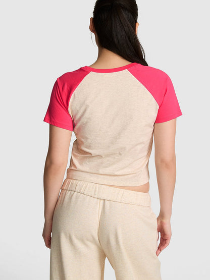 Cotton Raglan Sleep Tee