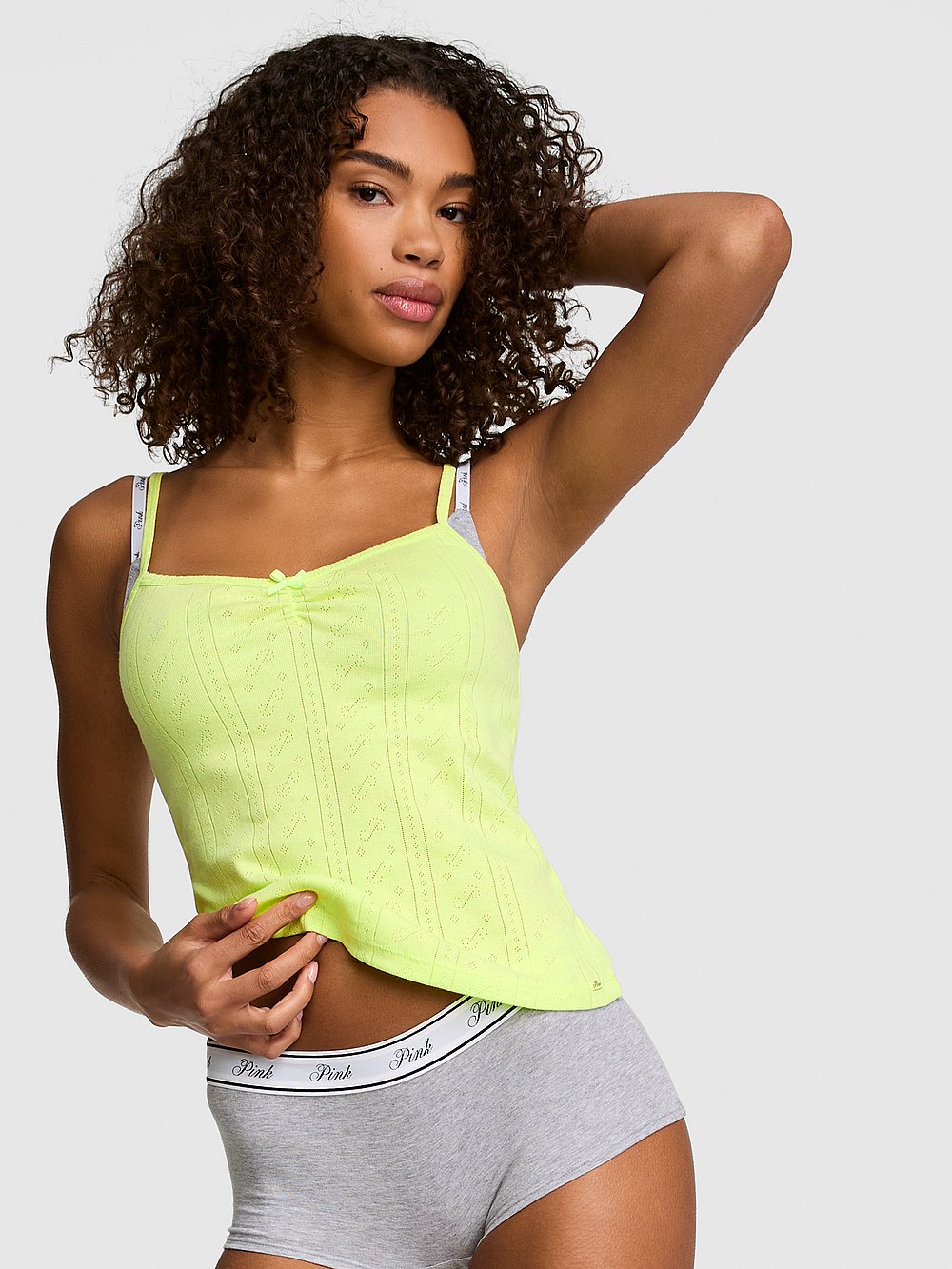 Pointelle Sweetheart Cami