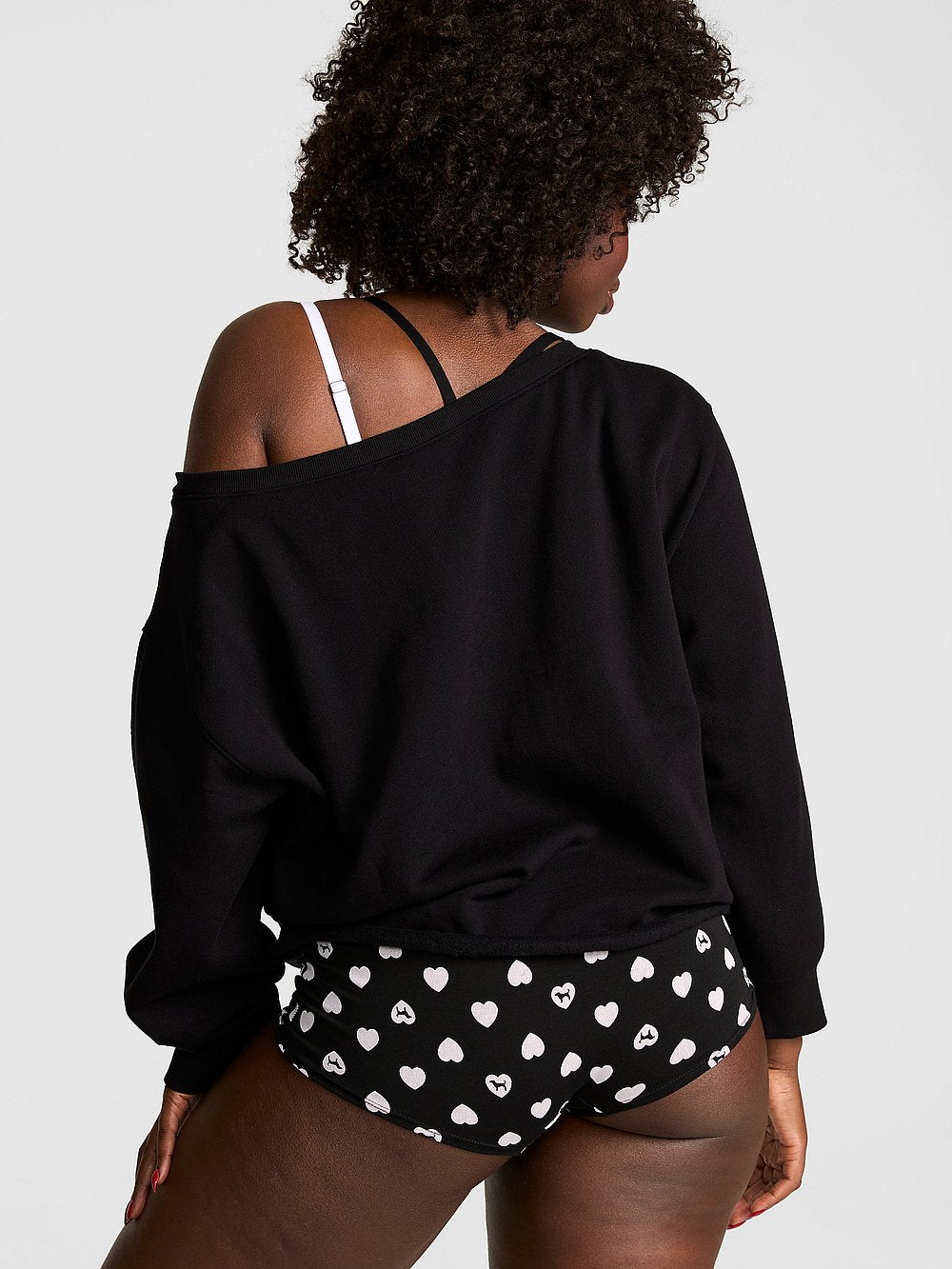 Campus Fleece™ Rib Off-The-Shoulder Sweatshirt