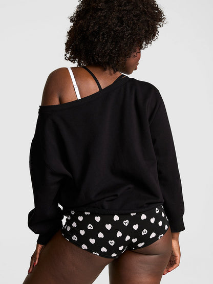 Campus Fleece™ Rib Off-The-Shoulder Sweatshirt