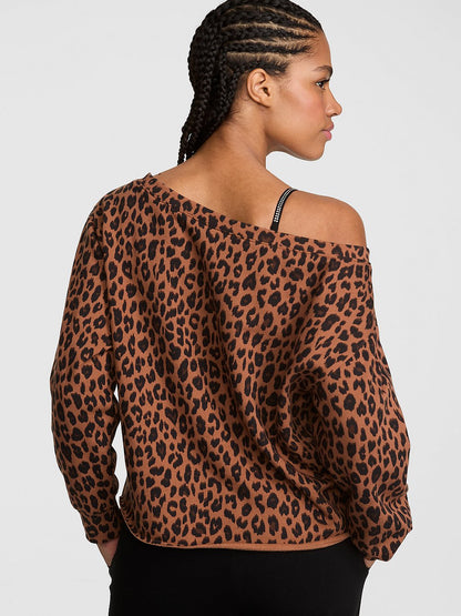 Campus Fleece™ Rib Off-The-Shoulder Sweatshirt