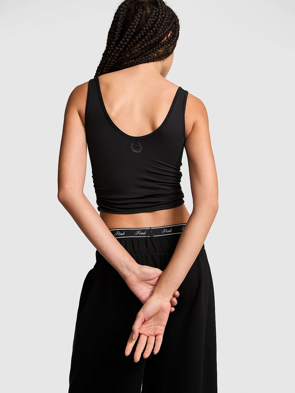 PINK Relay™ Ruched Wrap Bra Tank
