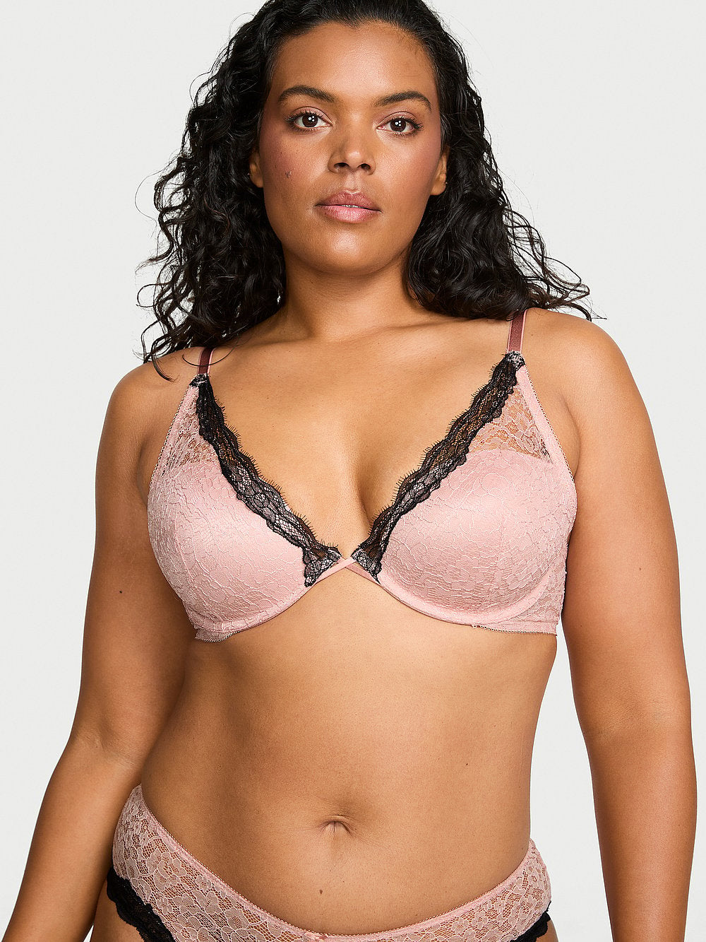 Tease Lace Lightly Lined Plunge Bra