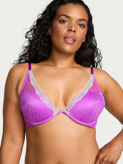 Tease Lace Lightly Lined Plunge Bra