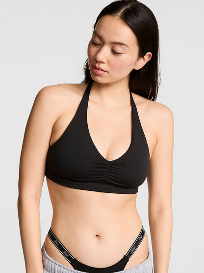 PINK Relay™ Ruched Plunge Sports Bra