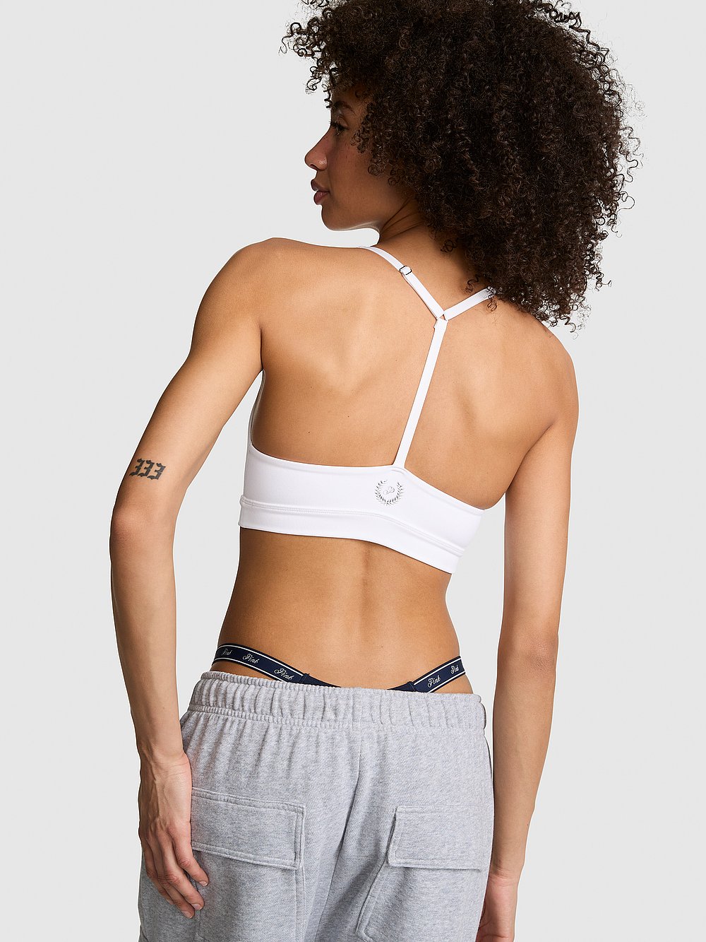 PINK Relay™ Ruched Plunge Sports Bra
