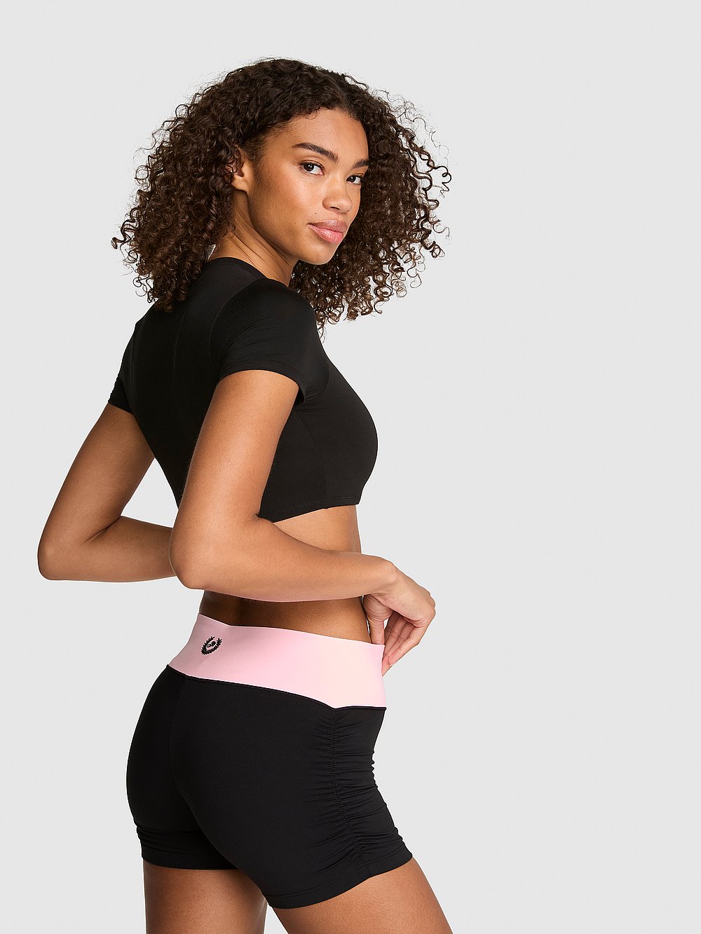 PINK Relay™ Ruched Bun Shorts