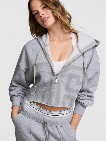 Campus Fleece™ Cropped Half-Zip Hoodie