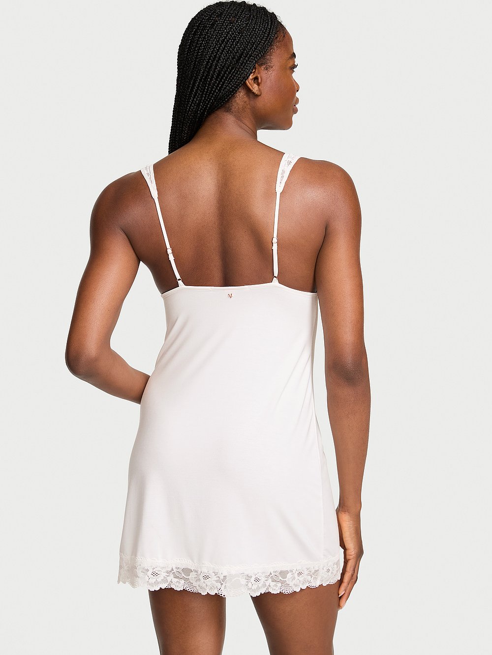 SoSoft™ Modal Lace-Trim Bridal Mini Slip