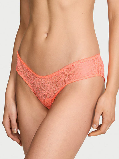 Tease Strappy Heart Embroidery Open Cheeky Panty
