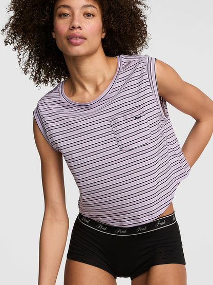 Light as Air Jersey Cropped Tank Top