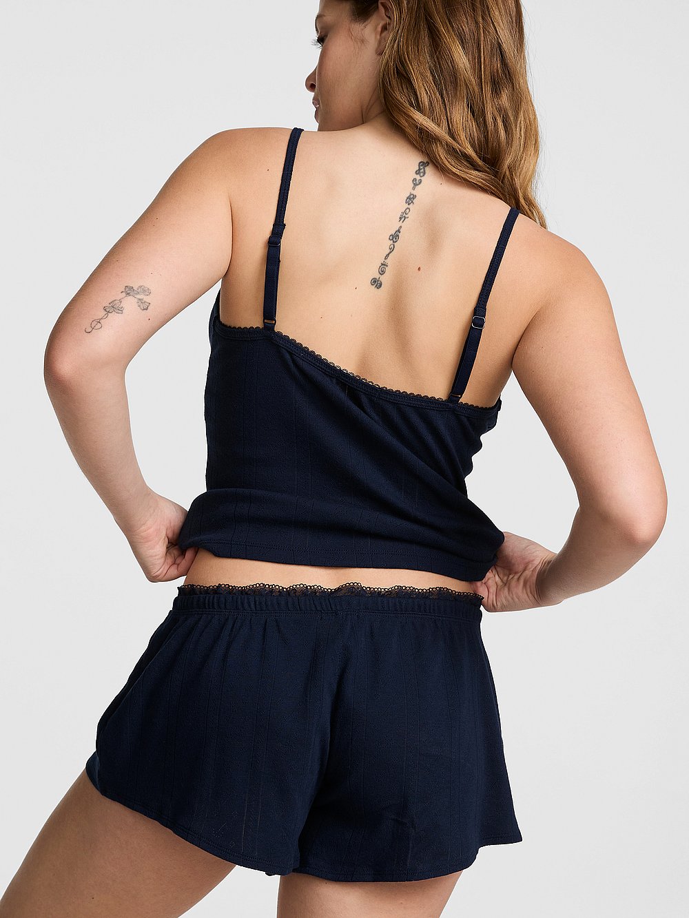 Pointelle Micro Pajama Shorts