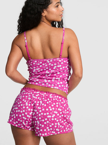 Pointelle Micro Pajama Shorts