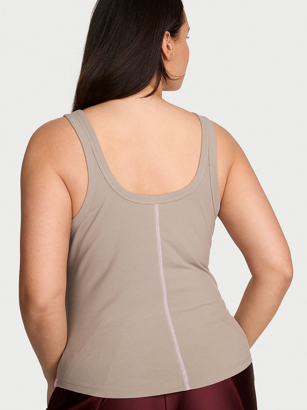 VS Iconic Rib Square-Neck Tank Top