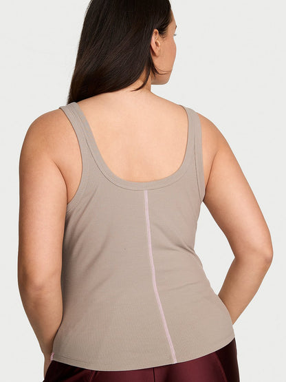 VS Iconic Rib Square-Neck Tank Top