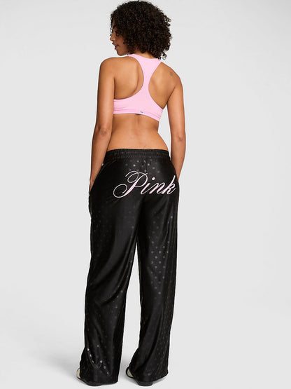 Goal-Getter Satin Straight-Leg Pants