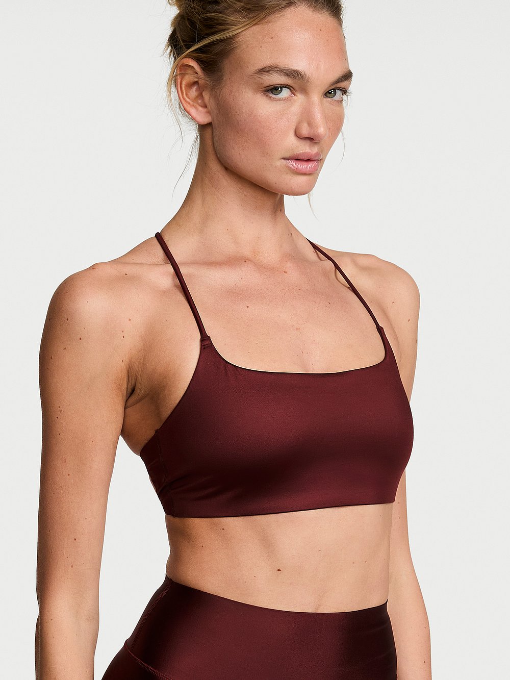 VSX GlossyTech™ Strappy-Back Sports Bra
