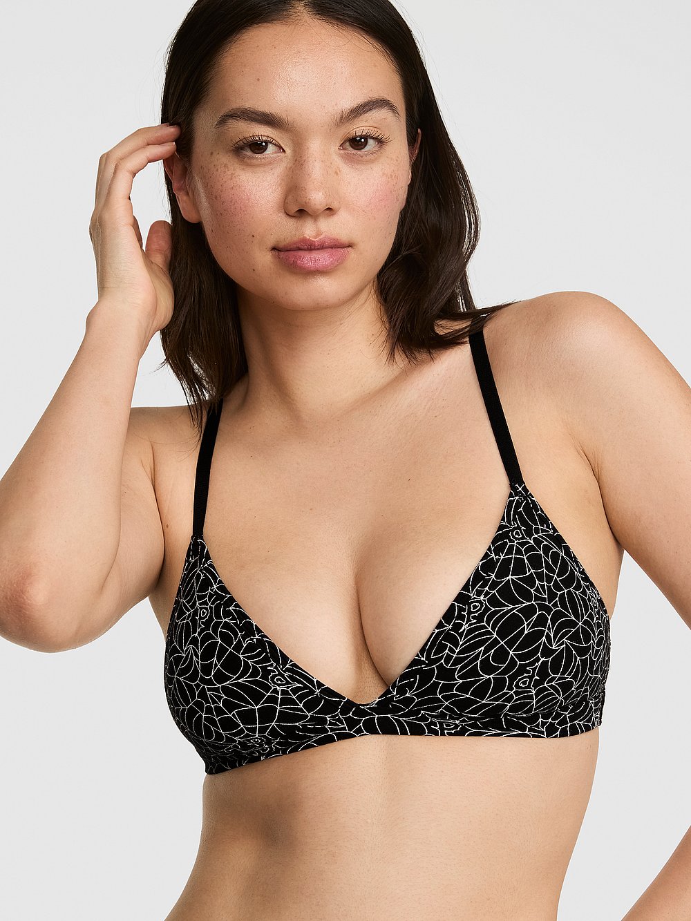 Cotton Dorm Unlined Micro Triangle Bralette