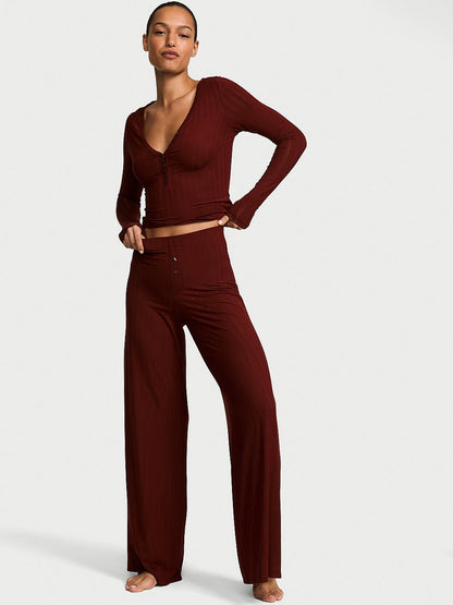 SoSoft™ Modal Ultra-Fine Henley Top & Pant Set