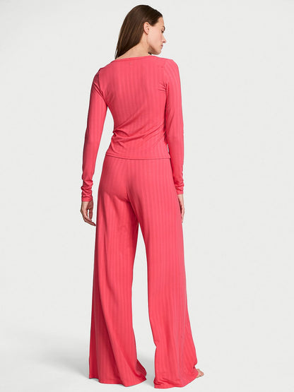 SoSoft™ Modal Ultra-Fine Henley Top & Pant Set