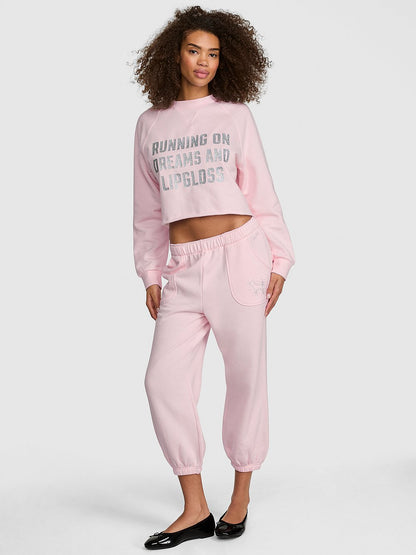 PINK | Elle Campus Fleece™ Capri Sweatpants